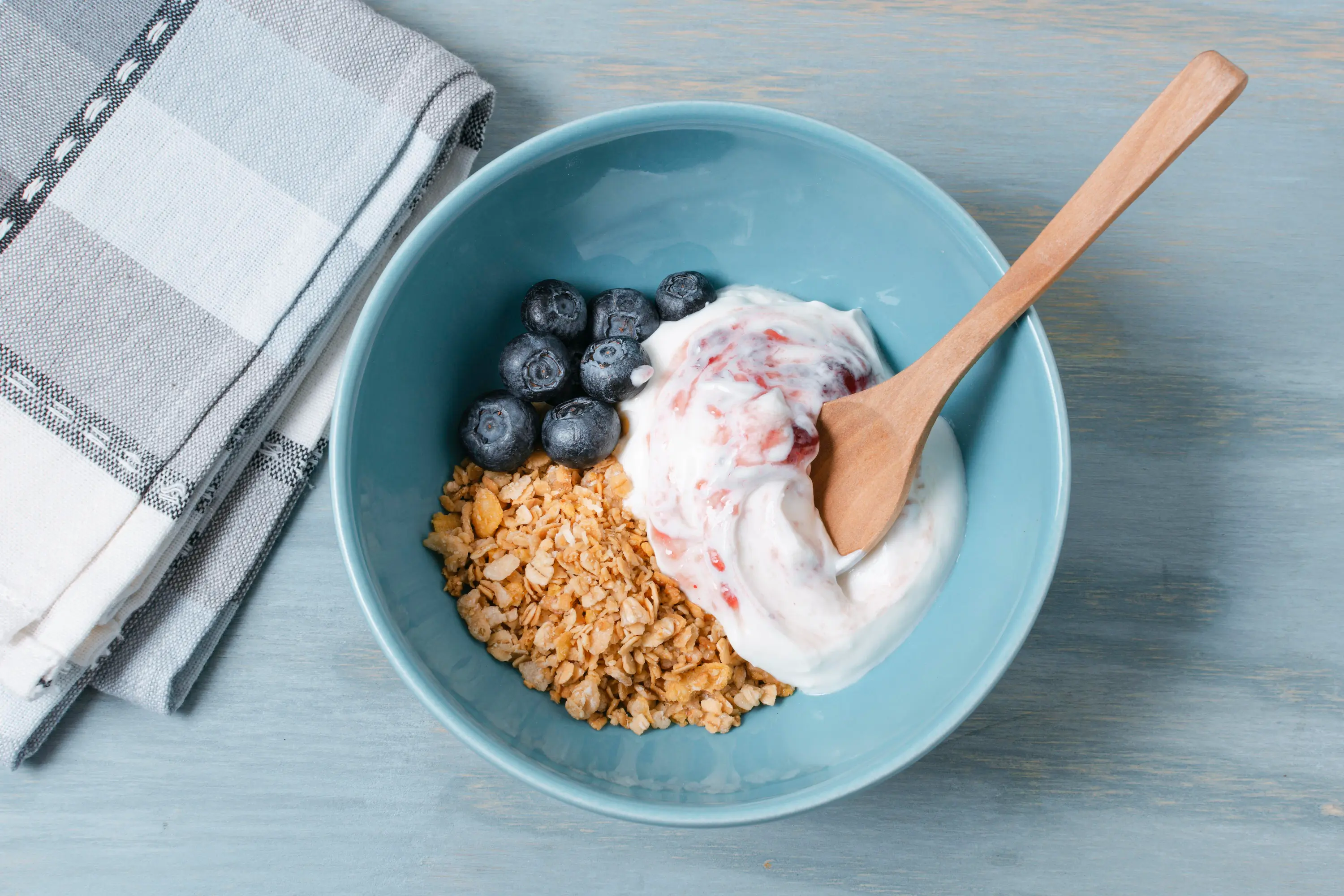Yogur natural con avena antes de correr