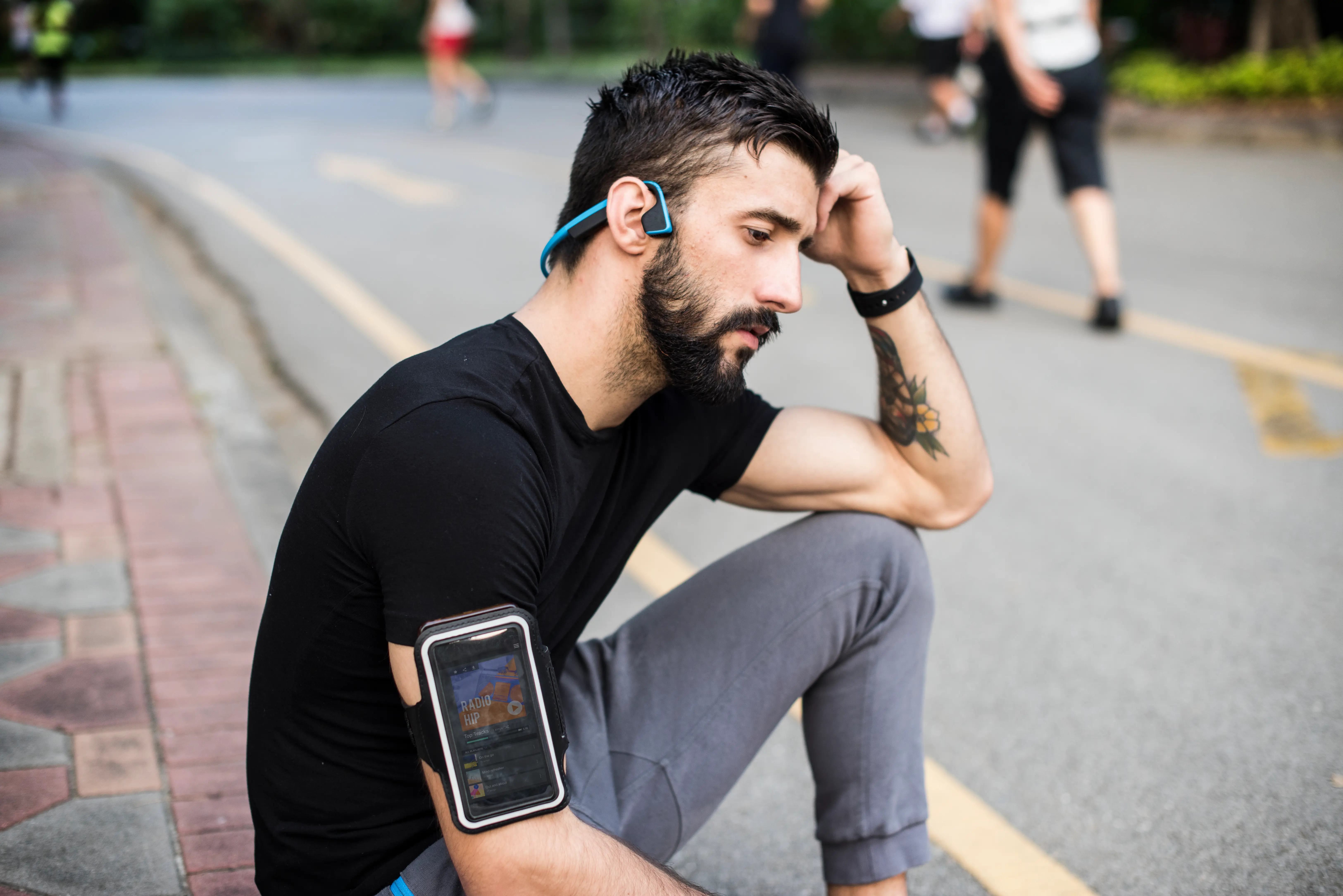 Persona sin motivación para salir a correr